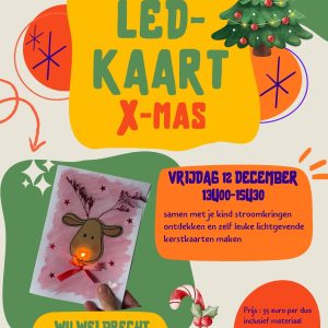 12/12/2025 namiddag OUDER-KIND WORKSHOP LED-KAART (1 kind)