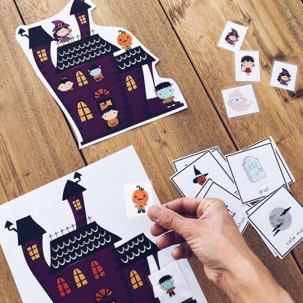 Halloween hoekenwerk / educatieve printables - Afbeelding 12