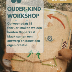 18/2 OUDER-KIND WORKSHOP HOUTEN FLIPPERKAST MAKEN (VOORMIDDAG)