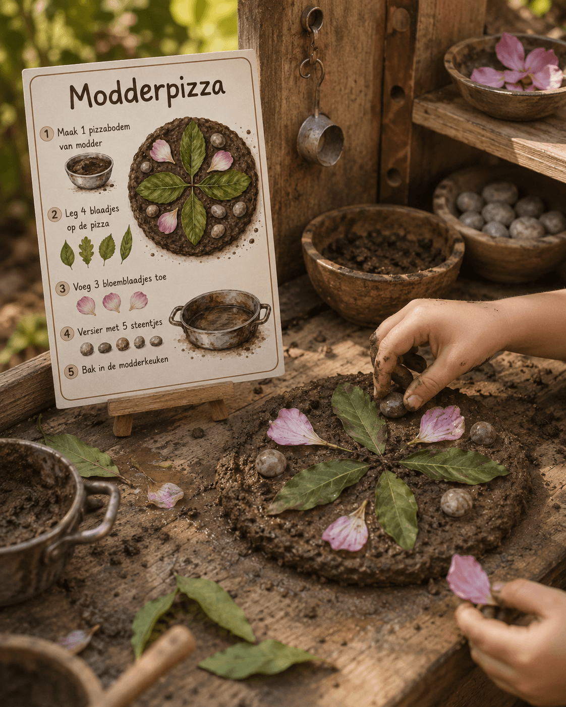Inspiratiefiches modderkeuken en sensory play - Afbeelding 5